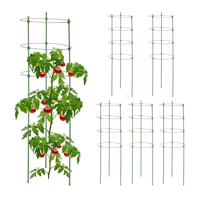 6er-Set Pflanzenstützen 90 cm