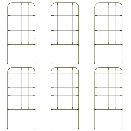 Steel Plant Trellises Set, Weather Resistant & Sturdy, Green