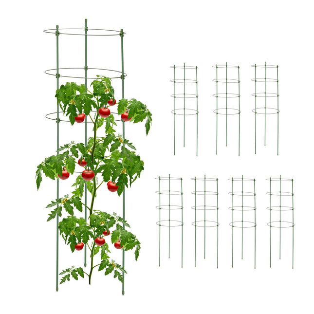 Set mit 8 Pflanzenstützen 90 cm