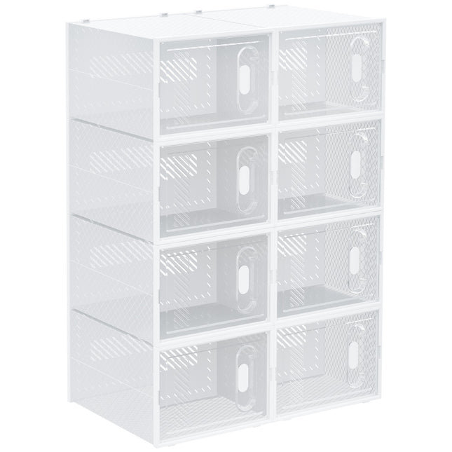 Shoe box set with magnetic doors, fits up to size 45