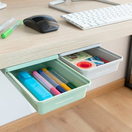 Sada přídavných samolepicích zásuvek pod stůl Underalk InnovaGoods, balení 2 ks