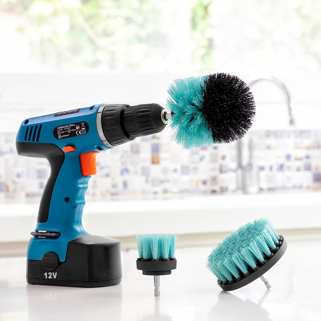 Reinigungsbürstensatz für Bohrmaschinen Cyclean InnovaGoods 3 Stück