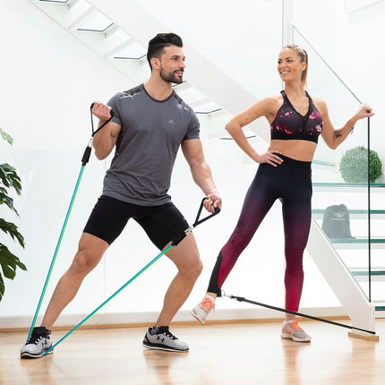 Widerstandsband-Set mit Zubehör und Übungsanleitung Tribainer InnovaGoods (3er-Pack)