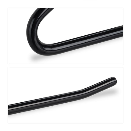 Set schwarze Hosenbügel mit Anti-Rutsch-Schutz