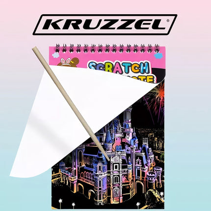 Set of scratch-off sheets + wooden stylus 22449