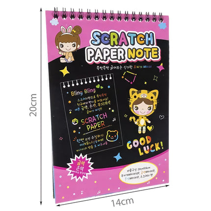 Set of scratch-off sheets + wooden stylus 22449