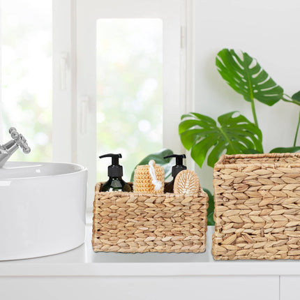 Set of storage baskets water hyacinth