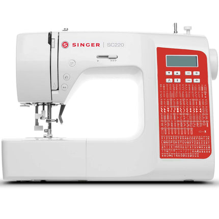 Nähmaschine, 200 Stichprogramme, Rot