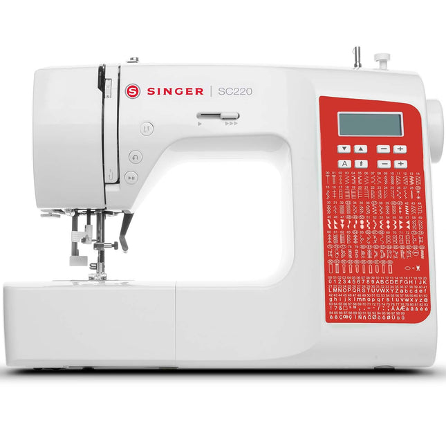 Nähmaschine, 200 Stichprogramme, Rot