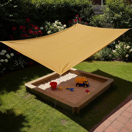 Stínící plachta s oky, prodyšný HDPE, sluneční clona