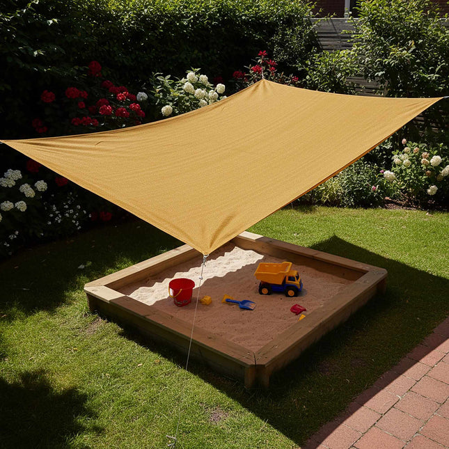 Sonnensegel mit Ösen, atmungsaktiver HDPE-Sonnenschutz