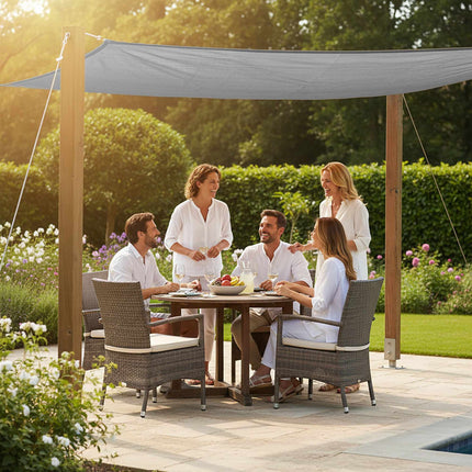 Sonnensegel mit Ösen, atmungsaktiver HDPE-Sonnenschutz