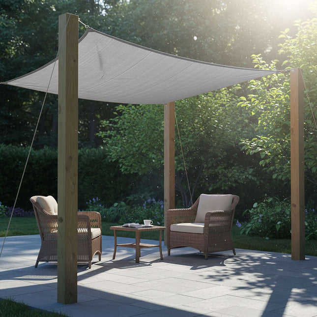 Sonnensegel mit Ösen – Atmungsaktiver HDPE Sonnenschutz