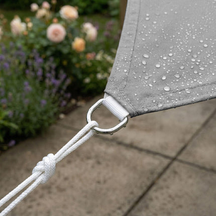 Sonnensegel mit Ösen, wasserabweisendes Polyester