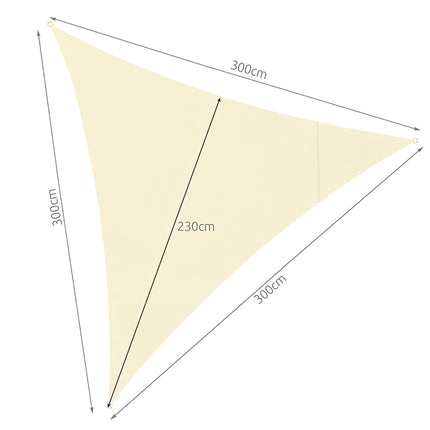 Sonnensegel 3x3x3 beige Gardlov 23146 