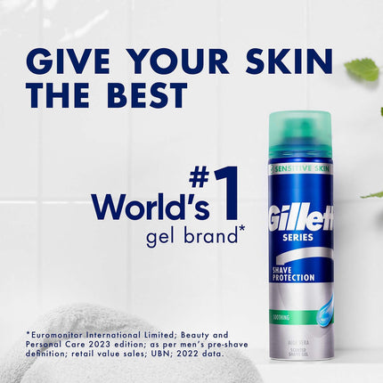 Gel na holení pro citlivou pleť s aloe vera, 200ml