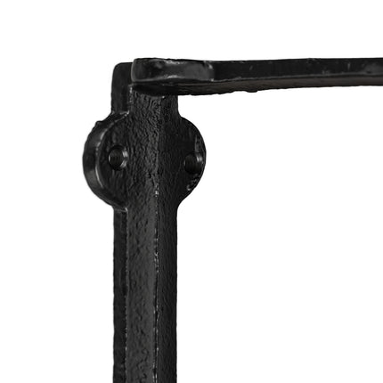 Regalhalter, Kettendesign, Gusseisen, 4er Set