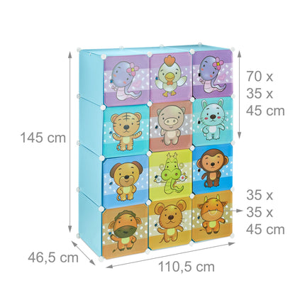 Étagère pour chambre d'enfant avec motif
