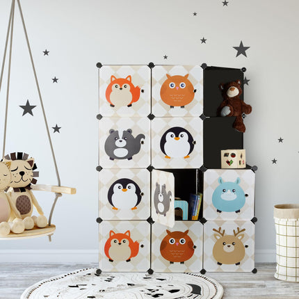 Regal fürs Kinderzimmer mit Tiermotiven
