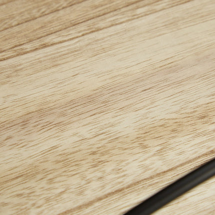 Shelf in wood and metal