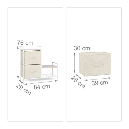 Regalsystem verschiedene Varianten beige