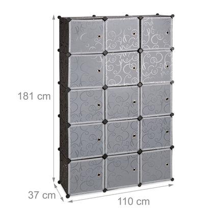 Regalsystem Kleiderschrank 11 Fächer