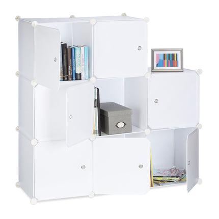Shelf system with doors