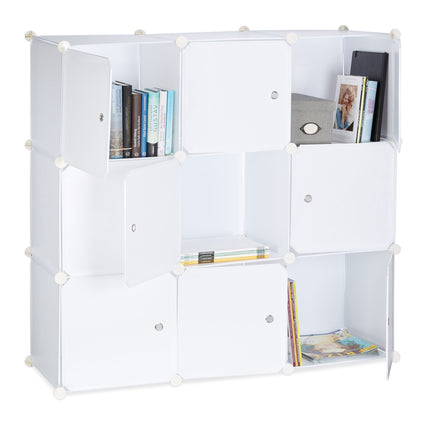 Shelf system with doors