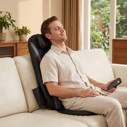 Shiatsu Back Massager With Heat, 3-Level Seat Vibration