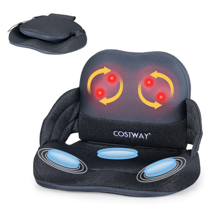 Shiatsu Back Massager with Heat, Foldable Cushion