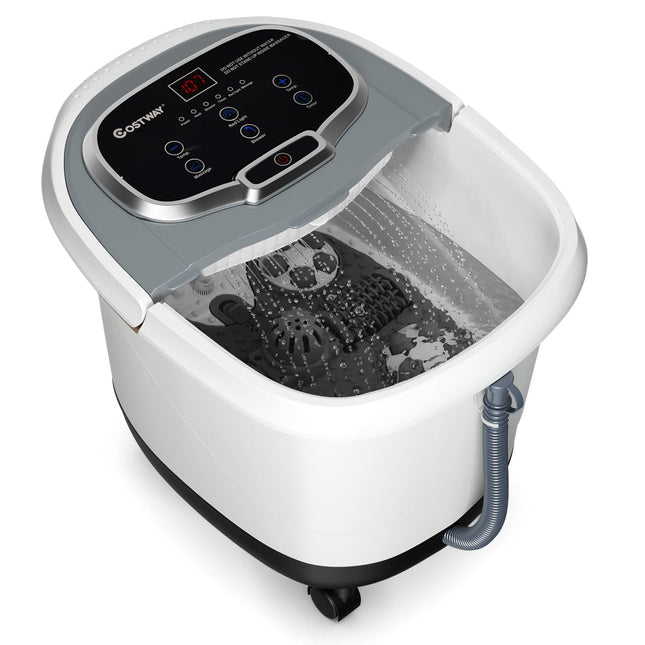 Shiatsu Foot Spa Massager with Heat and Timer, Gray