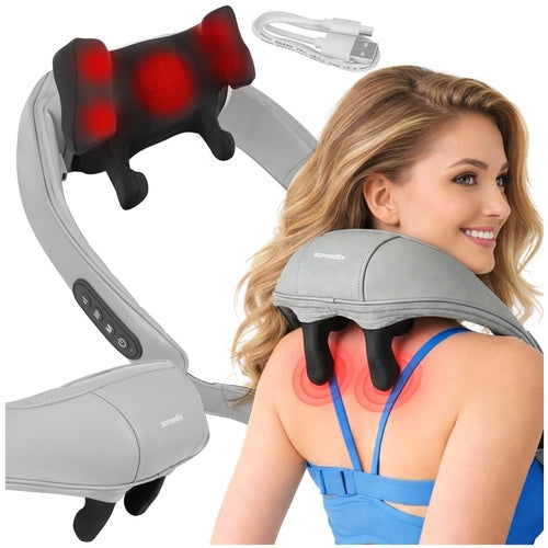 Shiatsu Wireless Neck Massager with LED Heating