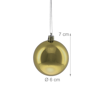 Glänzende Weihnachtsbaumkugeln Set, 100 Stück