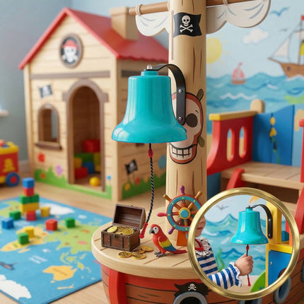 Ship's Bell For Kids Play Tower – Rope Pull, Weather-Resistant