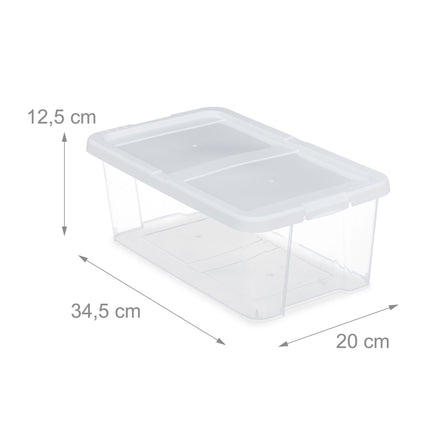 Shoe Boxes Plastic Set of 12