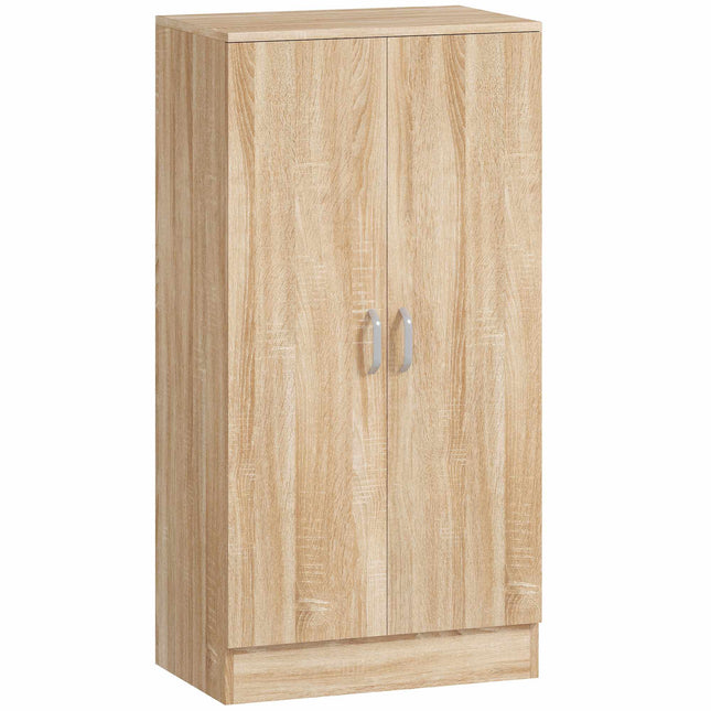 Shoe Cabinet, 2 Doors, Adjustable Shelves, Holds 14 Pairs