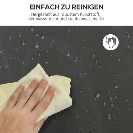Schuhregal, 12-Würfel DIY aus Kunststoff, Schwarz/Weiß