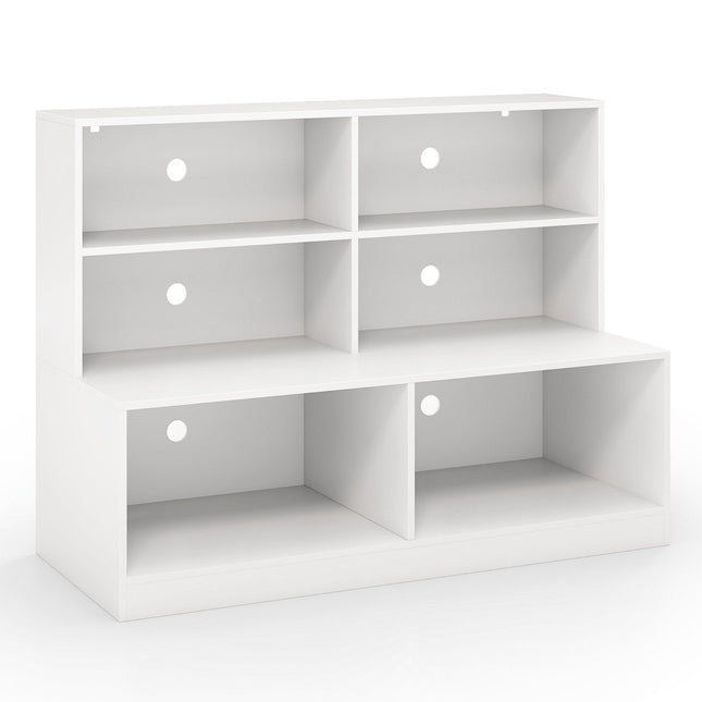 Shoe Cabinet with 6 Compartments, 2-in-1 Bench & Shelf