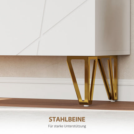 Schuhschrank mit verstellbaren Einlegeböden, Weiß, 72 x 31,5 x 95 cm