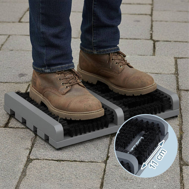 Schuhreiniger mit stabilen Borsten und rutschfester Basis