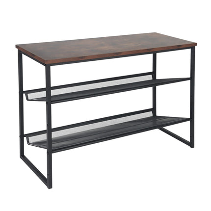 Shoe Rack with Adjustable Metal Shelves