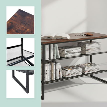 Shoe Rack with Adjustable Metal Shelves