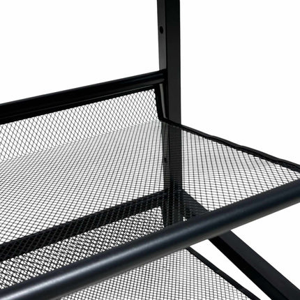 Shoe Rack with Adjustable Metal Shelves
