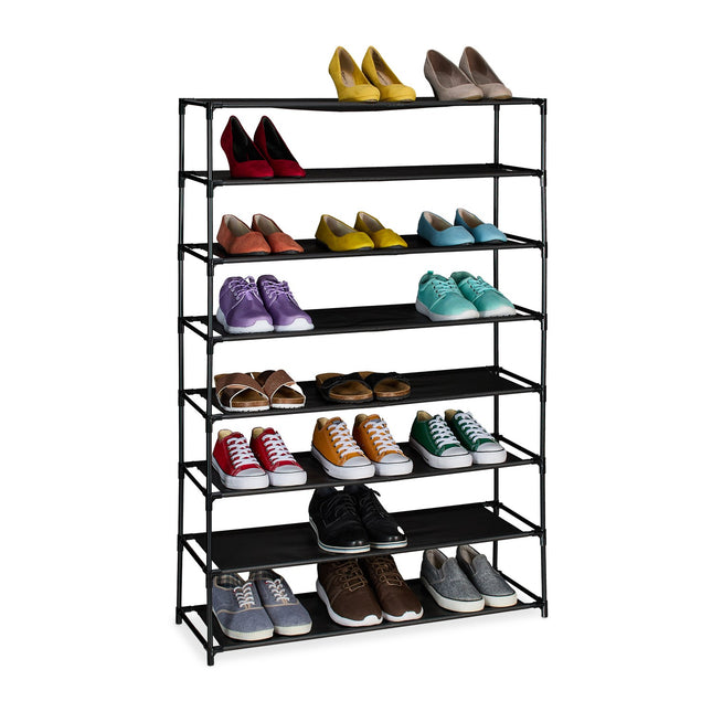 Shoe Rack with Fabric Shelves, Space-Saving Design