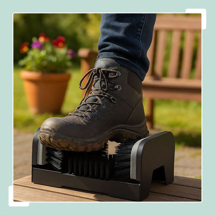 Shoe Scraper with Brushes for Outdoor Cleaning