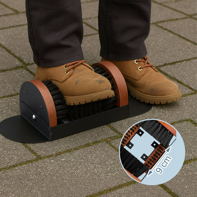 Schuhabstreifer mit Rundumbürsten – Outdoor Stiefelreiniger