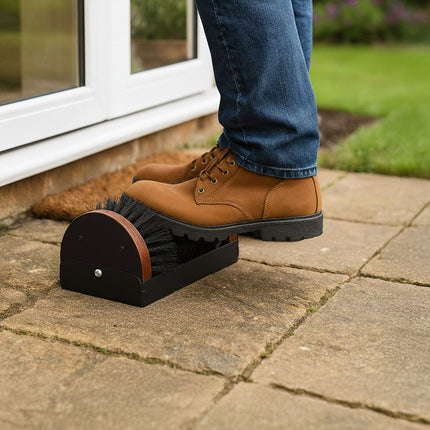 Schuhabstreifer mit Rundumbürsten – Outdoor Stiefelreiniger