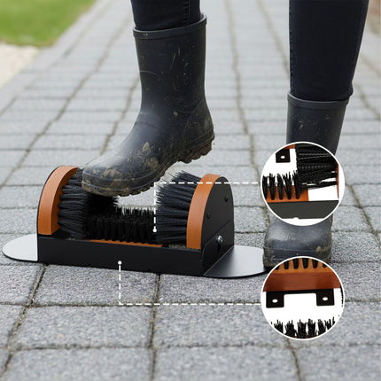 Schuhabstreifer mit Rundumbürsten – Outdoor Stiefelreiniger