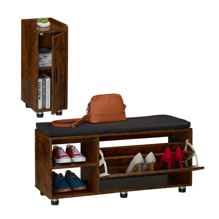 Schuhbank & Flurschrank-Set