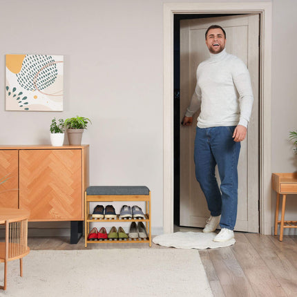 Banc à chaussures avec siège et tiroir